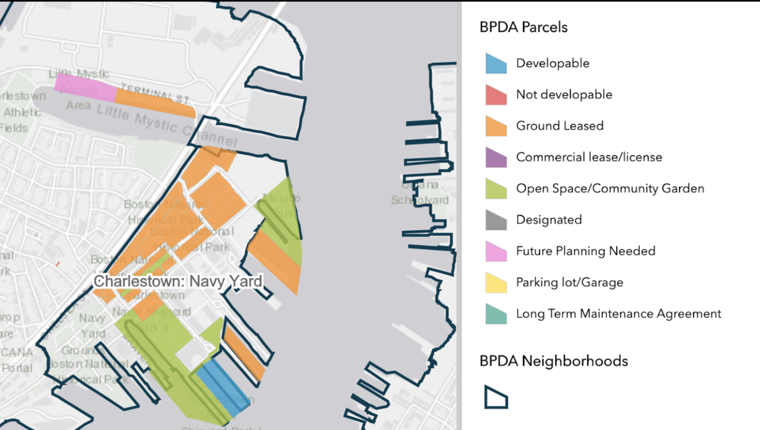 BPDA Neighborhoods + Parcels
