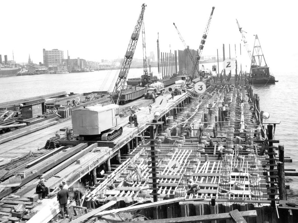1932 Boston Naval Shipyard Complex during World War II